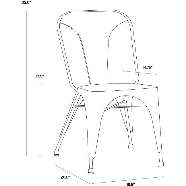 Sunpan Flynn Dining Chair - Set of 2