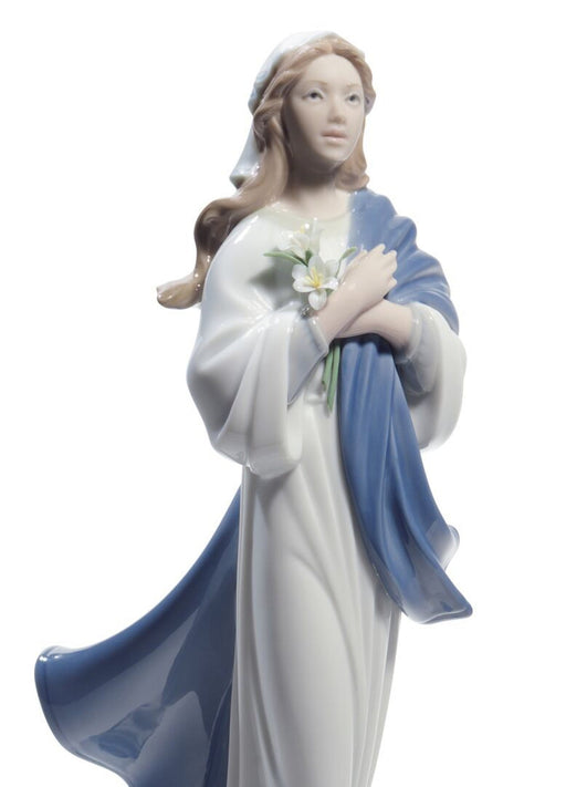 Lladro Blessed Virgin Mary Figurine