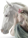 Lladro A True Friend Woman Figurine Limited Edition