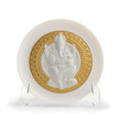Lladro Lord Ganesha Decorative Plate Golden Lustre