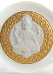 Lladro Goddess Lakshmi Decorative Plate Golden Lustre