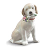 Lladro This Bouquet Is for You Dog Figurine