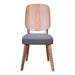 Zuo Alberta Dining Chair Walnut & Dark Gray - Set of 2