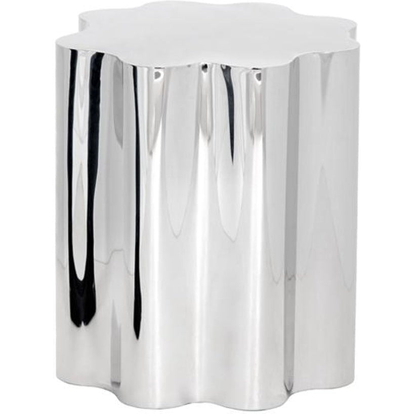 Sunpan Dahlia Side Table - Stainless Steel
