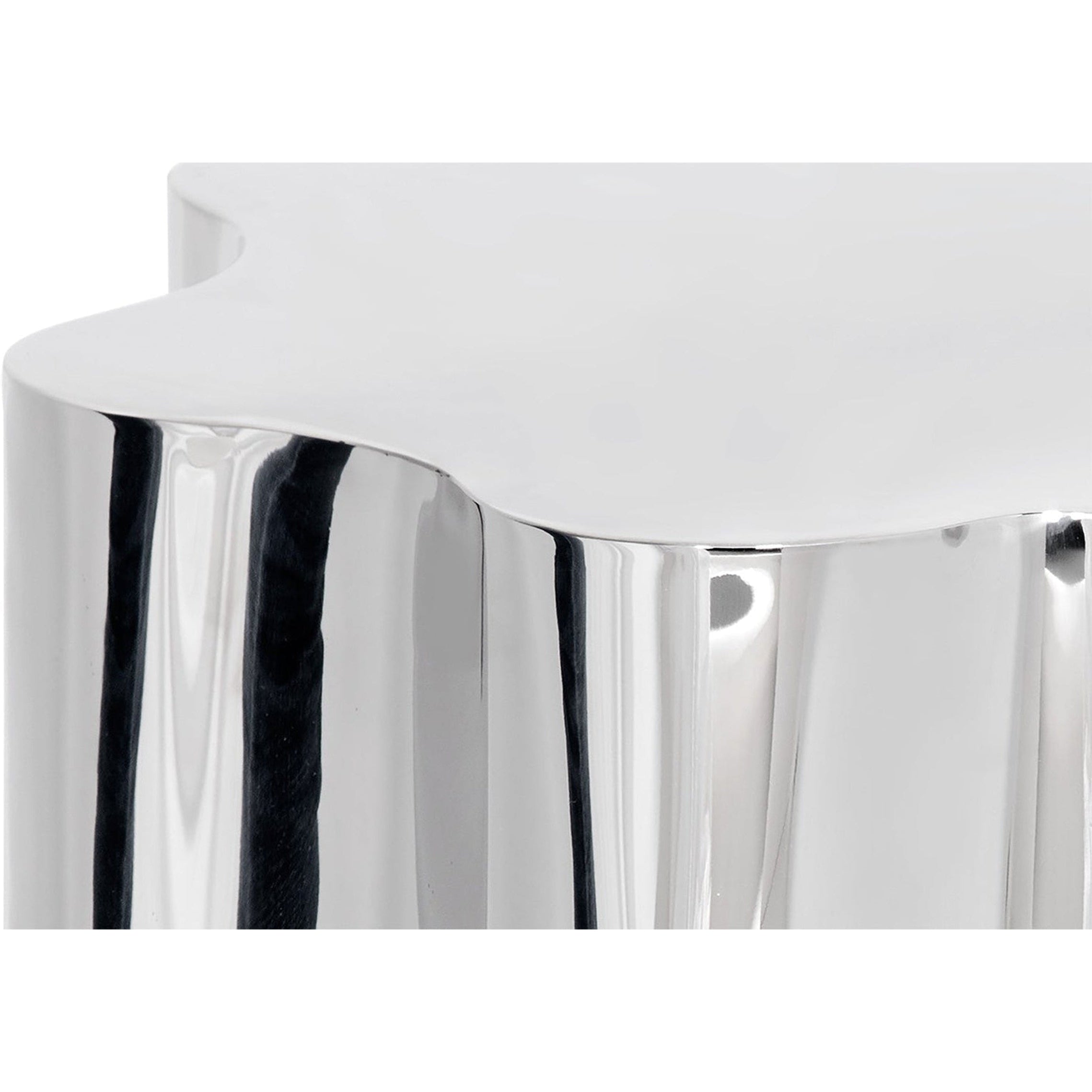 Sunpan Dahlia Side Table - Stainless Steel