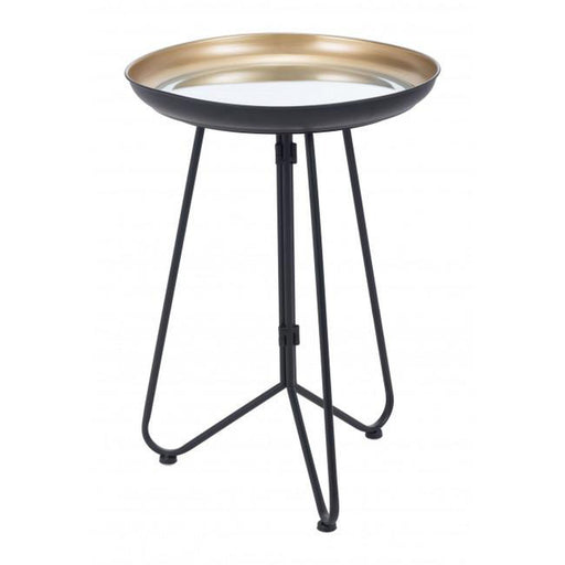 Zuo Foley Accent Table Gold & Black
