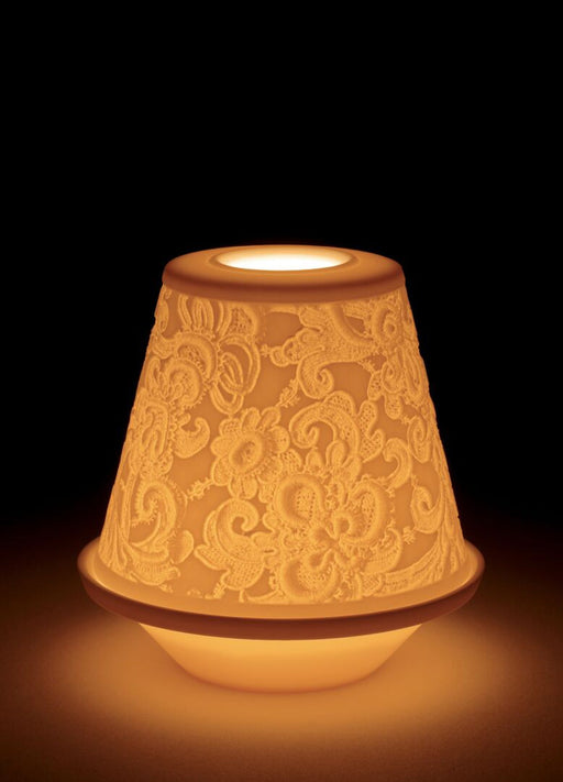 Lladro Lace Lithophane With Plate