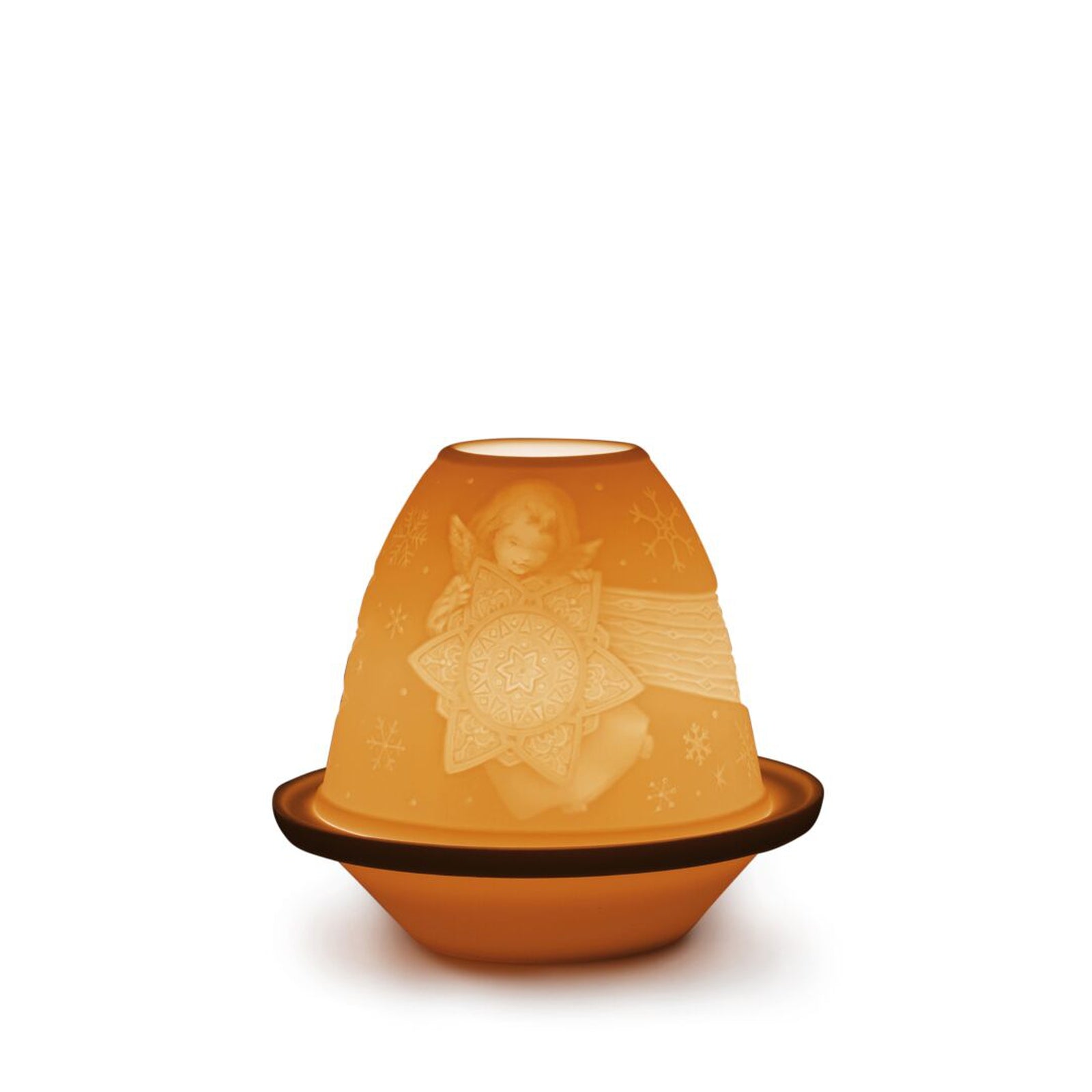 Lladro Angel With Star Lithophane With Plate