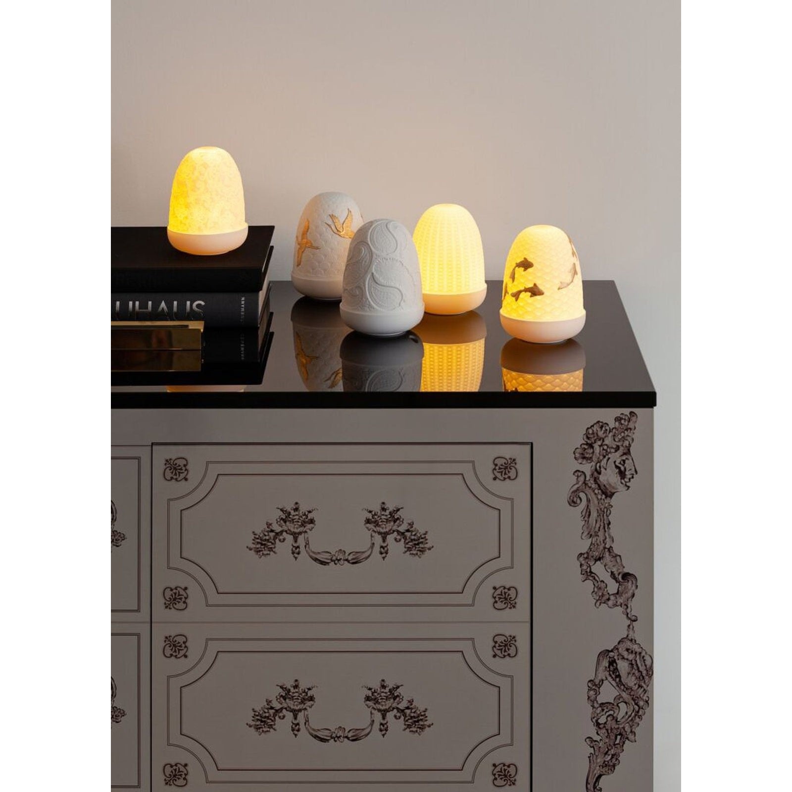 Lladro Lace Dome Table Lamp