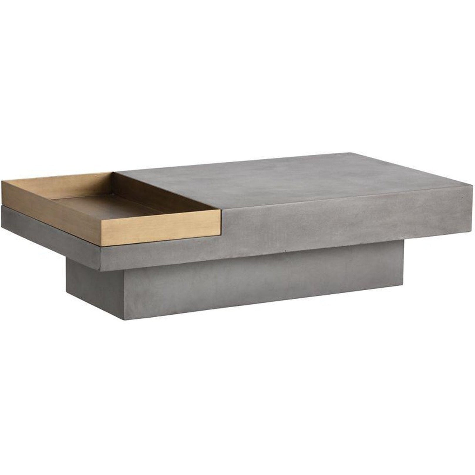Sunpan Rectangular Quill Coffee Table