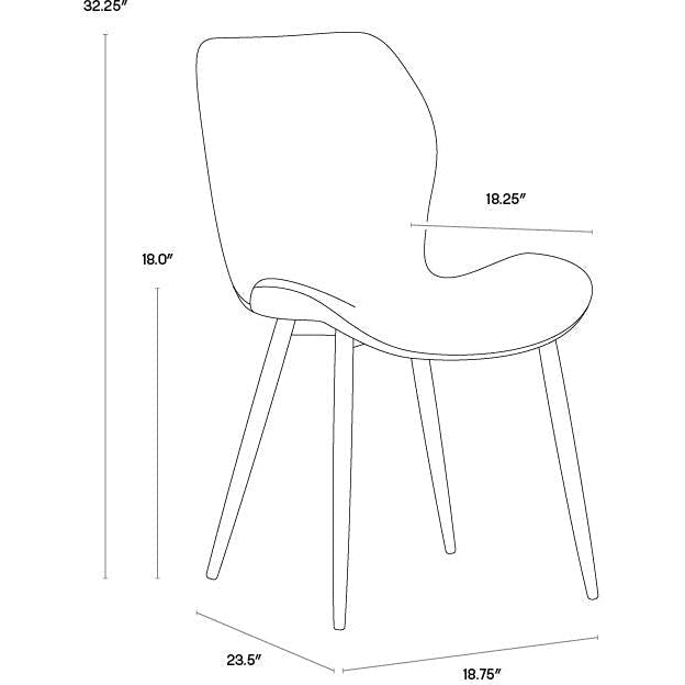 Sunpan Lyla Dining Chair - Set of 2