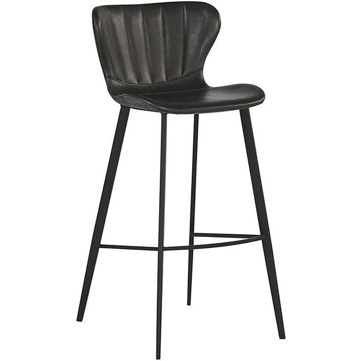 Sunpan Arabella Barstool - Bravo Portabella / Polo Club Kohl Grey