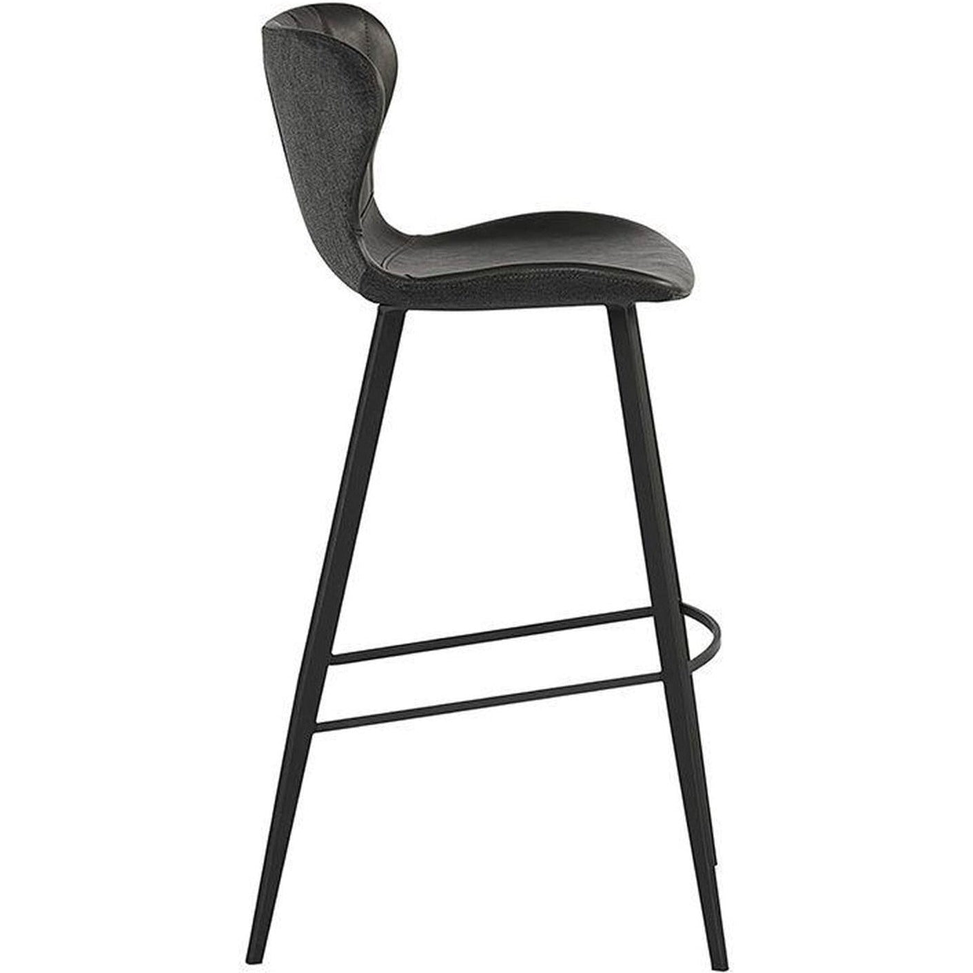 Sunpan Arabella Barstool - Bravo Portabella / Polo Club Kohl Grey
