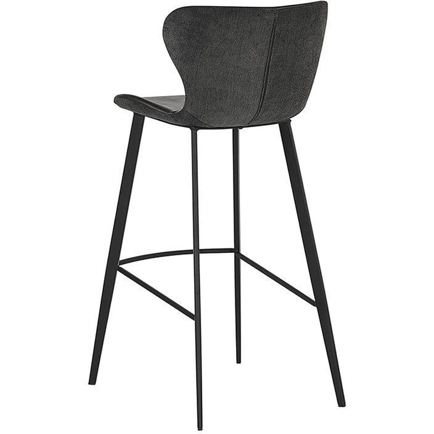 Sunpan Arabella Barstool - Bravo Portabella / Polo Club Kohl Grey