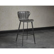 Sunpan Arabella Barstool - Bravo Portabella / Polo Club Kohl Grey