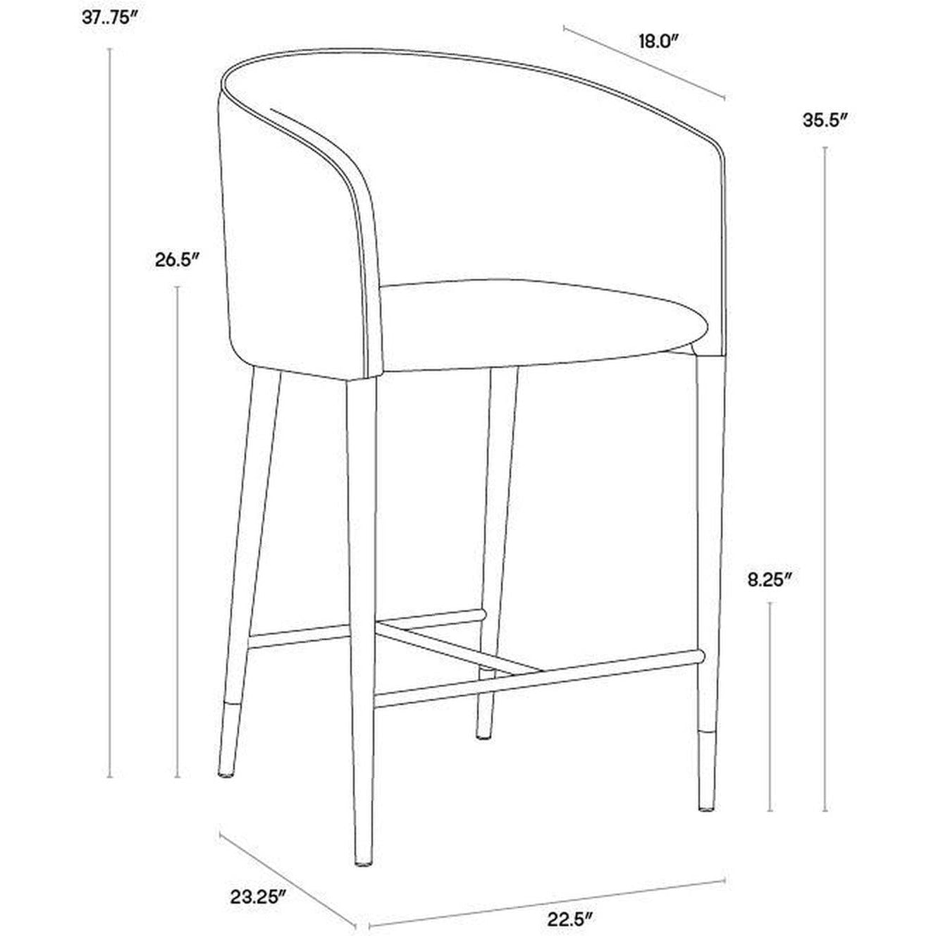 Sunpan Asher Counter Stool