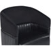 Sunpan Genval Wheeled Lounge Chair - Abbington Black/Cantina Black