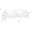 Sunpan Belinda Sofa - Symphony Greige