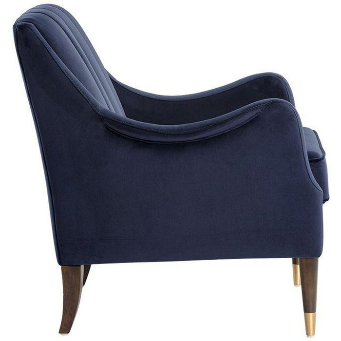 Sunpan Patrice Lounge Chair - Abbington Navy