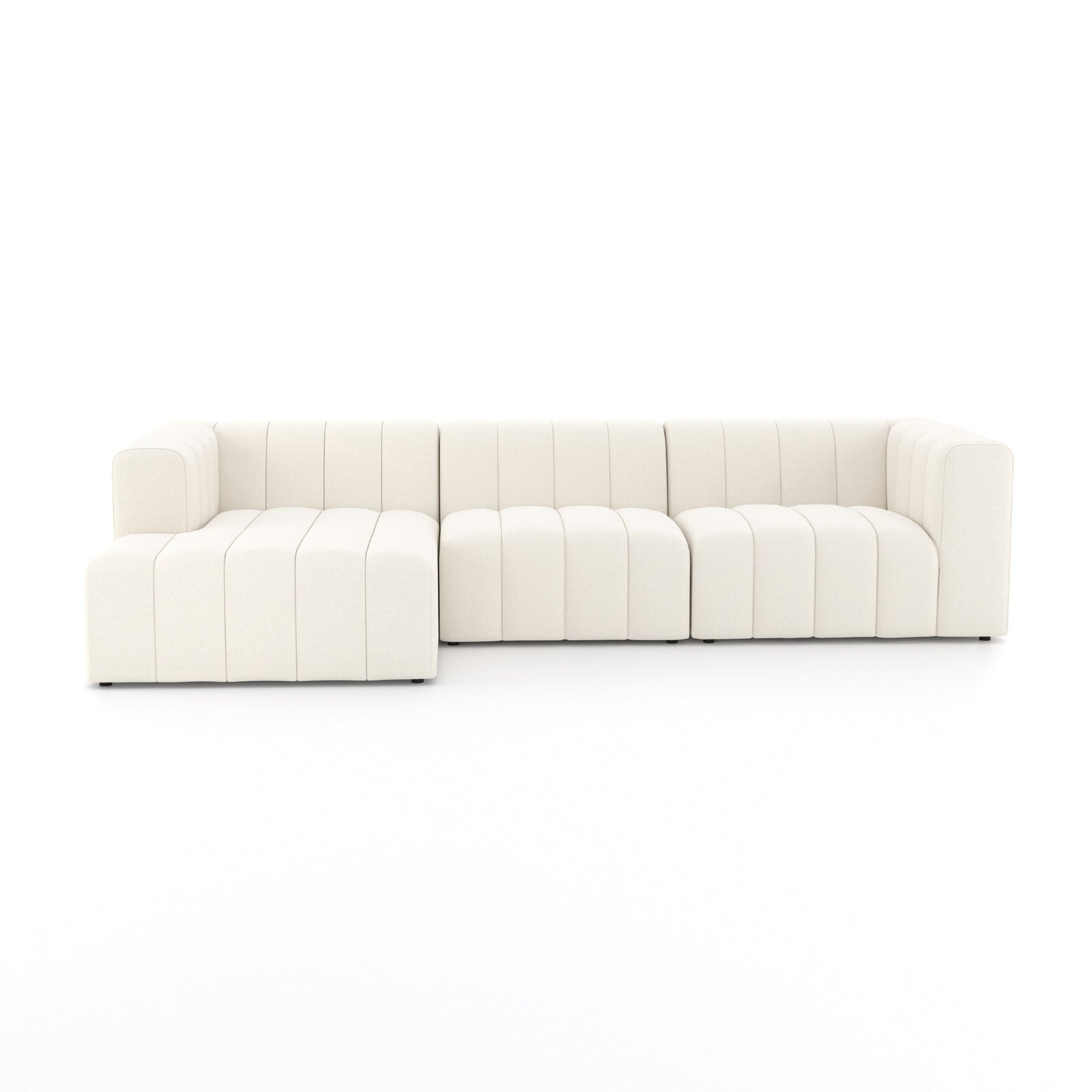 Four Hands Langham Channeled 3 PC Sectional