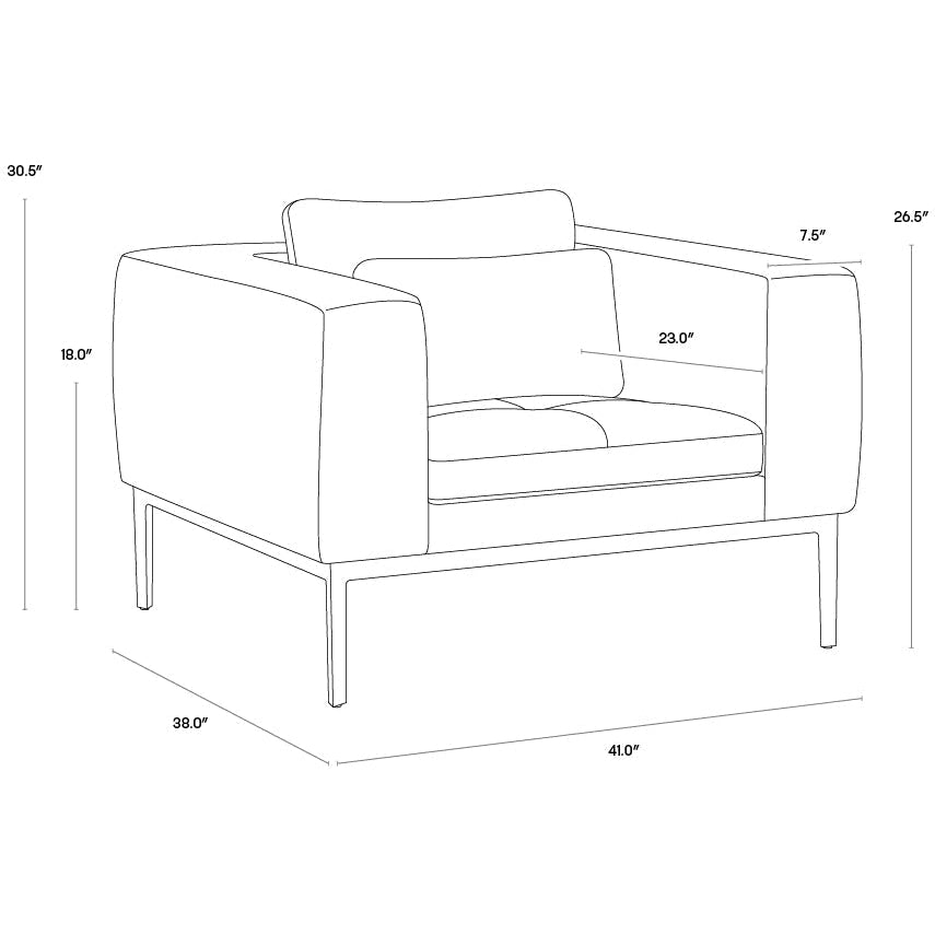 Sunpan Burr Armchair