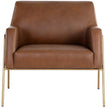 Sunpan Cybil Lounge Chair - Vintage Caramel Leather