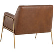 Sunpan Cybil Lounge Chair - Vintage Caramel Leather