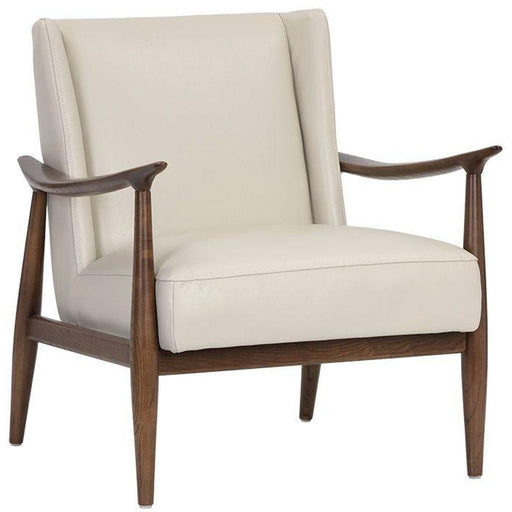 Sunpan Azella Lounge Chair - Manchester Stone Leather