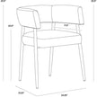 Sunpan Maestro Dining Armchair
