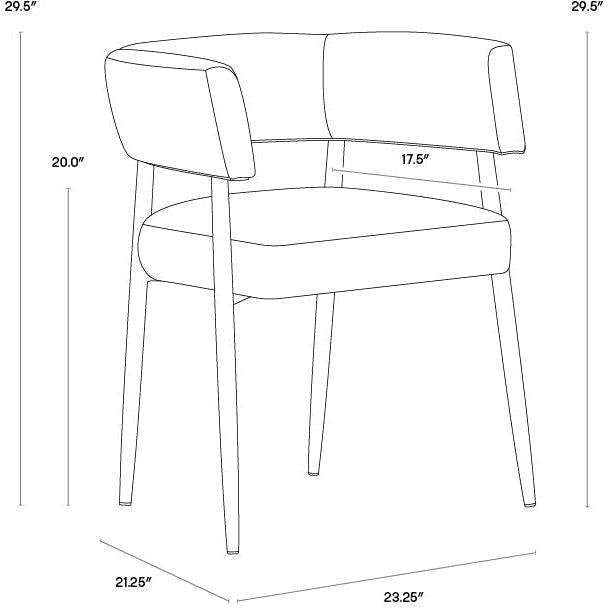 Sunpan Maestro Dining Armchair