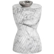 Sunpan Cara End Table Marble Look