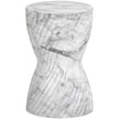 Sunpan Cara End Table Marble Look