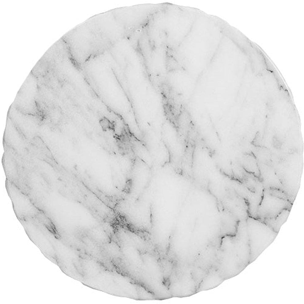 Sunpan Cara End Table Marble Look