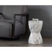 Sunpan Cara End Table Marble Look
