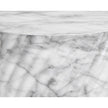 Sunpan Cara End Table Marble Look