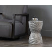 Sunpan Cara End Table Marble Look