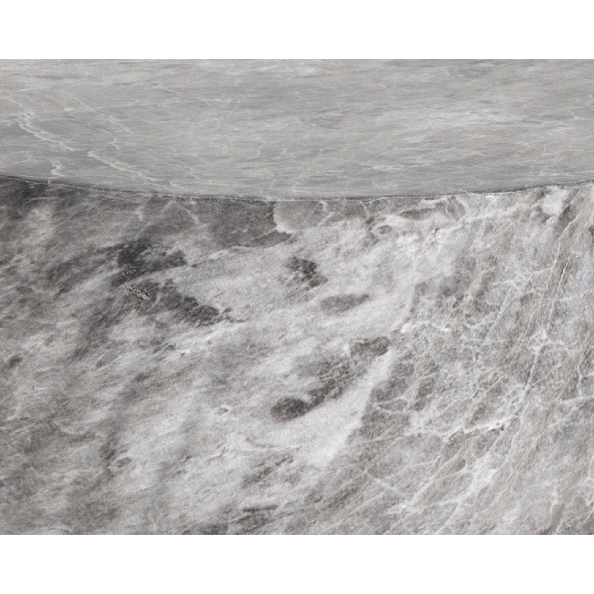 Sunpan Cara End Table Marble Look