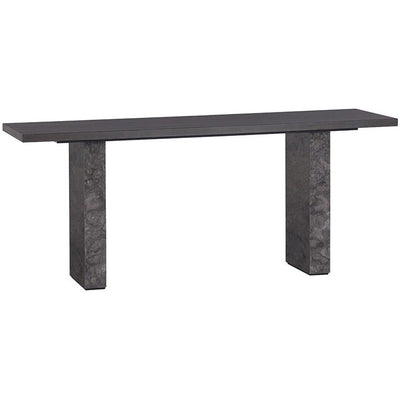 Sunpan Rebel Console Table - Grey Marble/Charcoal Grey