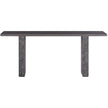 Sunpan Rebel Console Table - Grey Marble/Charcoal Grey