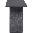 Sunpan Rebel Console Table - Grey Marble/Charcoal Grey