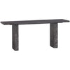 Sunpan Rebel Console Table - Grey Marble/Charcoal Grey