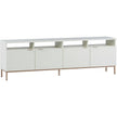 Sunpan Ambrose Modular Media Stand - Champagne Gold/Cream
