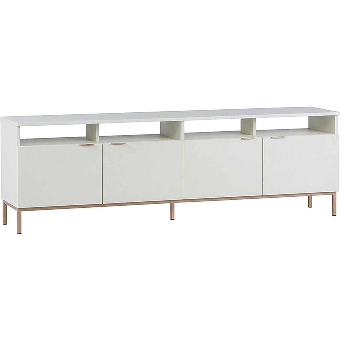 Sunpan Ambrose Modular Media Stand - Champagne Gold/Cream