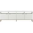 Sunpan Ambrose Modular Media Stand - Champagne Gold/Cream