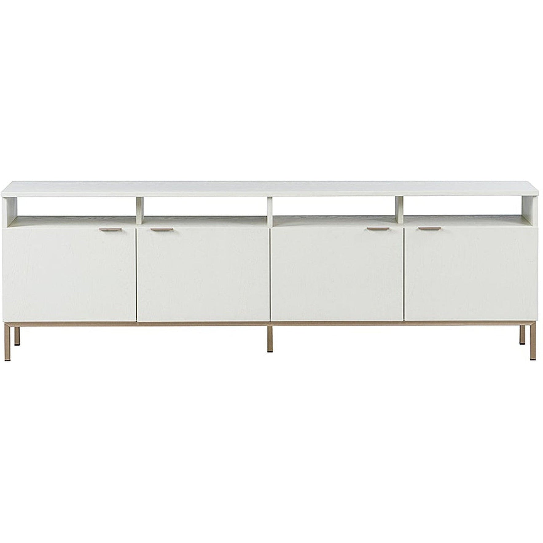 Sunpan Ambrose Modular Media Stand - Champagne Gold/Cream