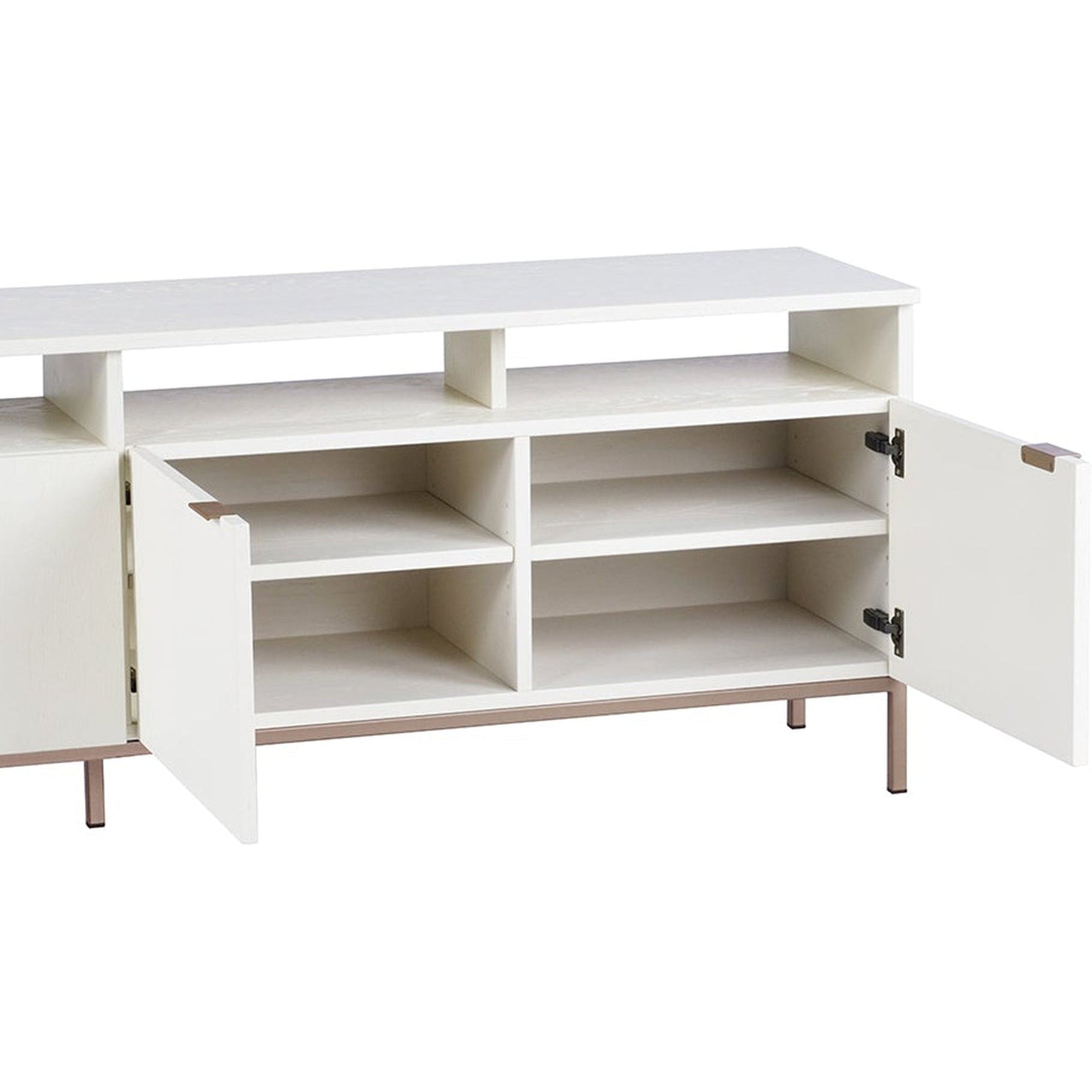 Sunpan Ambrose Modular Media Stand - Champagne Gold/Cream