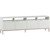 Sunpan Ambrose Modular Media Stand - Champagne Gold/Cream