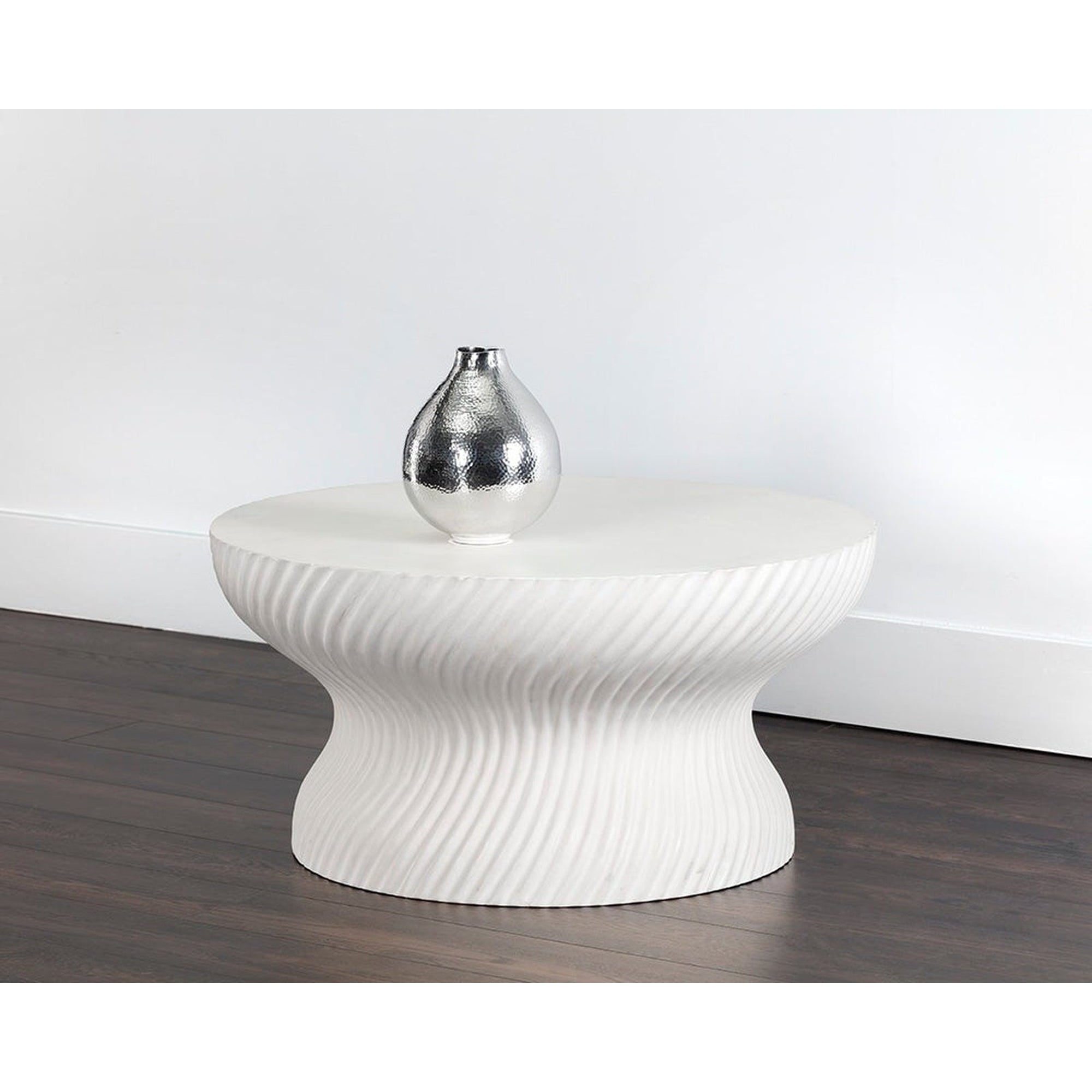 Sunpan Cara Coffee Table - White