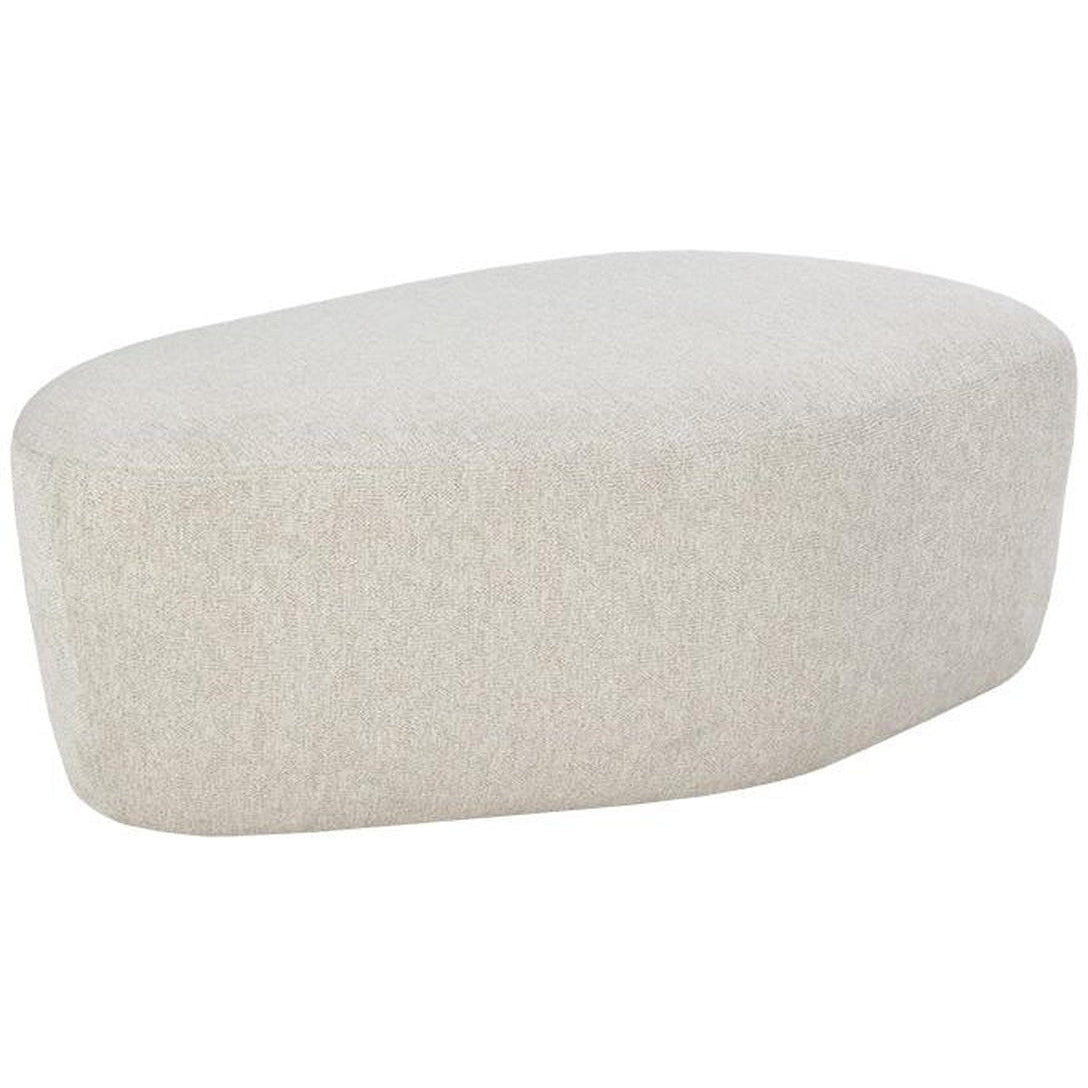 Sunpan Soraya Ottoman - Dove Cream