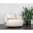 Sunpan Walsh Swivel Lounge Chair - Effie Linen